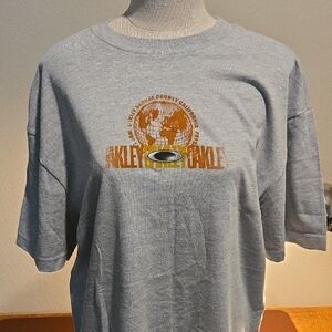 Oakley Gray T-Shirt with Earth Graphic